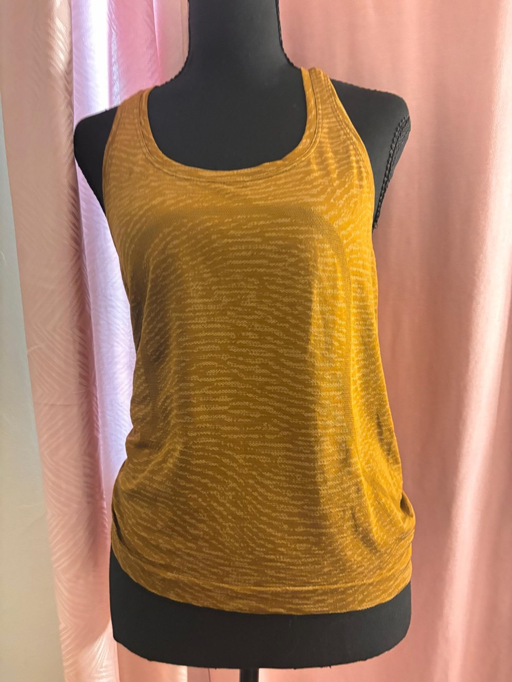 lululemon athletica Mustard Yellow Racerback Tank